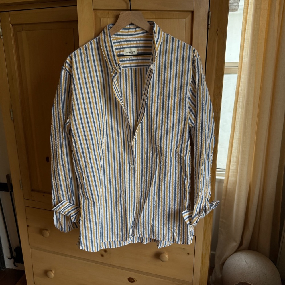 Octobre Striped Casual Button Down Shirt